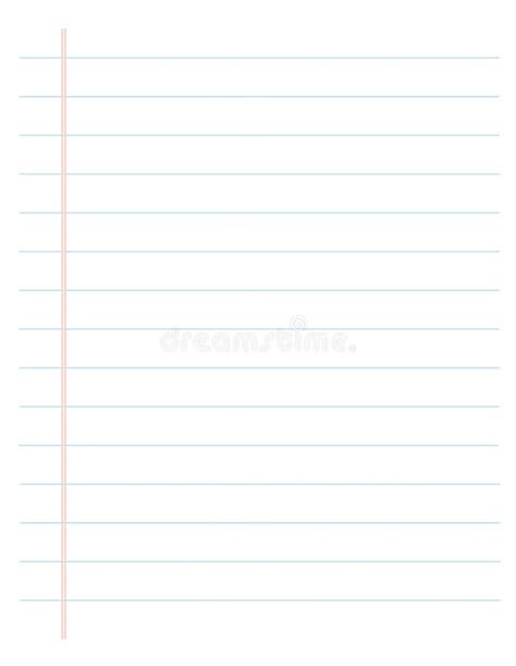 lined paper ruled page stock vector illustration  notification