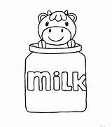 Milk Carton Coloring Getcolorings Pages Color Cow sketch template