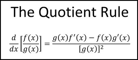 differentiation quotient rule