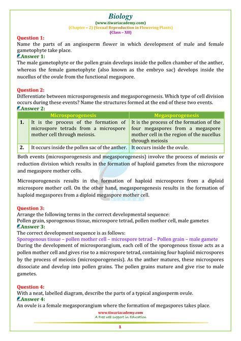 Ncert Solutions For Class 12 Biology Chapter 2 In Pdf For 2022 23