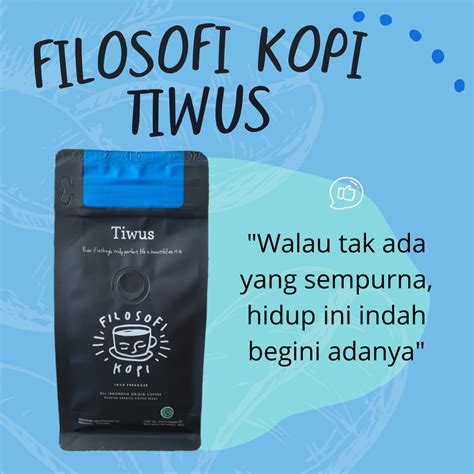 jual filosofi kopi tiwus arabica coffee roasted beans indonesiashopee indonesia