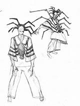 Coloring Anansi Spider Popular sketch template
