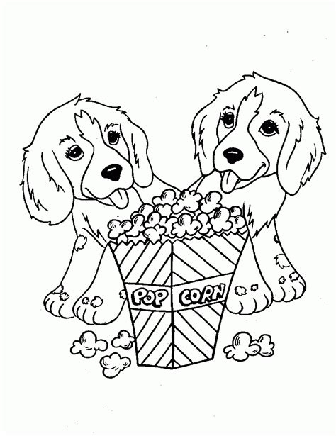 colouring pages dogs  printable  printable