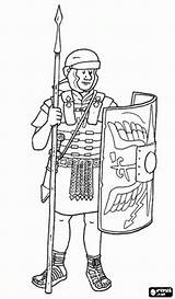 Roman Rom Soldaat Romano Romanos Romeinse Pilum Kleurplaat Legionario Romani Gewapend Spear Kleurplaten Speer Zwaard Geografie Antikes Legionary Armed Harnas sketch template