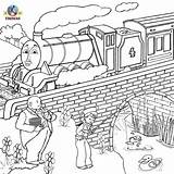 Trains Crossing Childrens sketch template