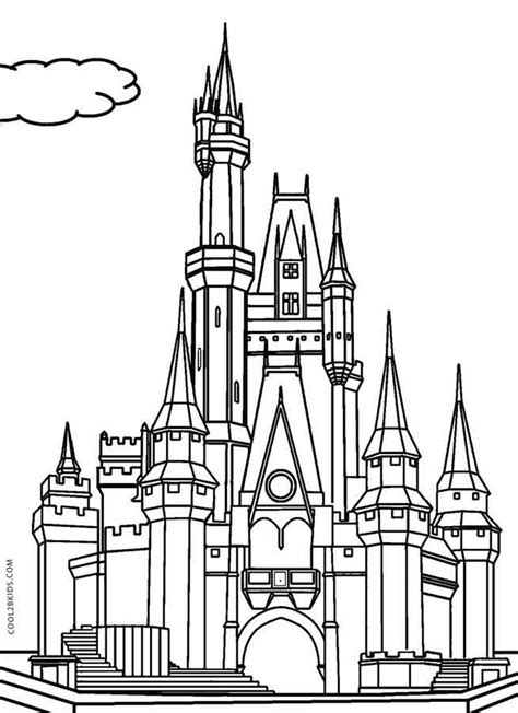 castle coloring pages  castle coloring page disney coloring