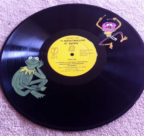 recycled custom vinyl records   rock  day  art lovers