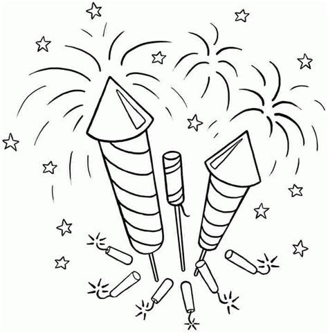 july coloring pages  coloring pages  kids firework