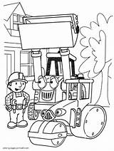 Builder Bob Pages Coloring Colouring Printing Printable Boys sketch template