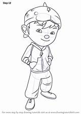 Boboiboy Draw Drawing Step Boy Cartoon Make Improvements Necessary Finally Finish Tutorials Drawingtutorials101 sketch template
