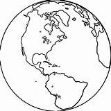 Earth Coloring Globe Wecoloringpage Visit sketch template