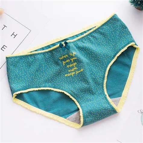 Buy 2018 Summer Women Cotton Panties Mango Print Girl