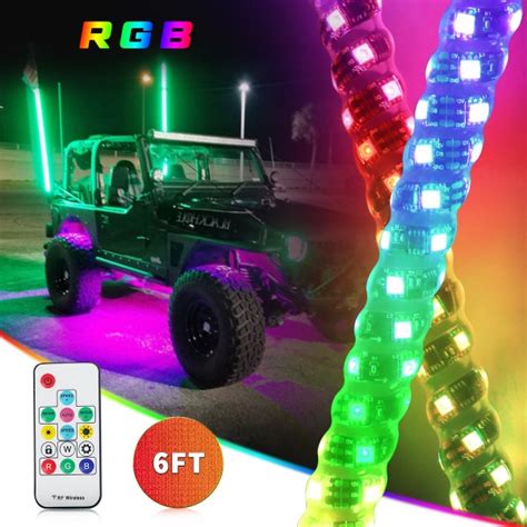 rgb whip lights