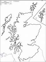 Scotland Outline Maps Map Blank Ecosse Carte Coasts Limits Cities Council Areas Main Base Hydrography Boundaries Names Kingdom United Conditions sketch template