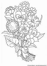 Flowers Coloring Pages Large Printable sketch template
