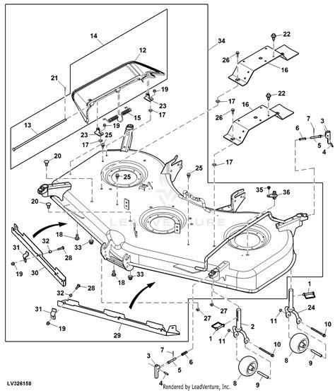 john deere    mower deck parts diagram top images   finder