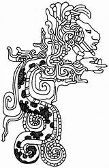 Quetzacoatl Aztec Coloring Mexico sketch template
