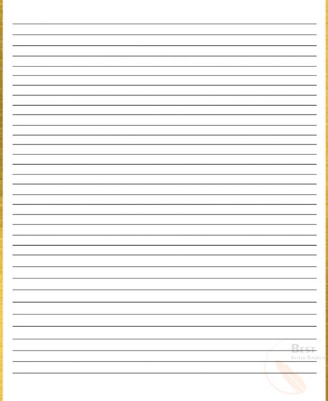 primary lined paper template