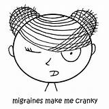 Migraine Headache Migraines Relief sketch template