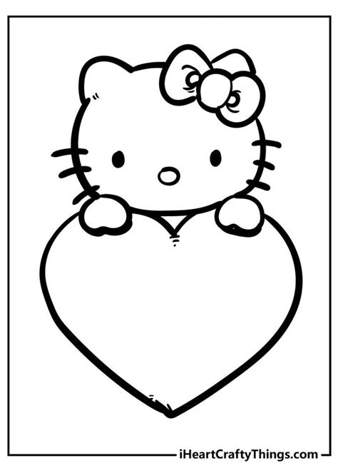 kitty coloring pages svg