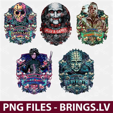 camp crystal lake svg horror movies characters png halloween sublimation designs png