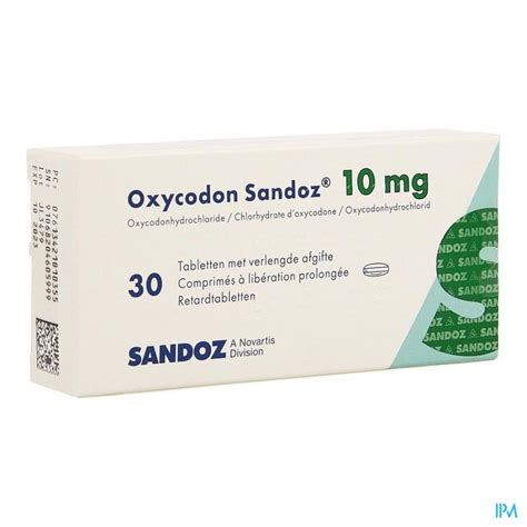 oxycodon mg sandoz verlengde afgifte  apotheek thiels