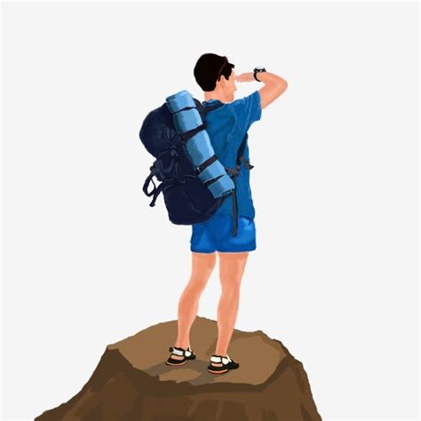 summer travel traveler backpack mountaineering   camping equipment png transparent