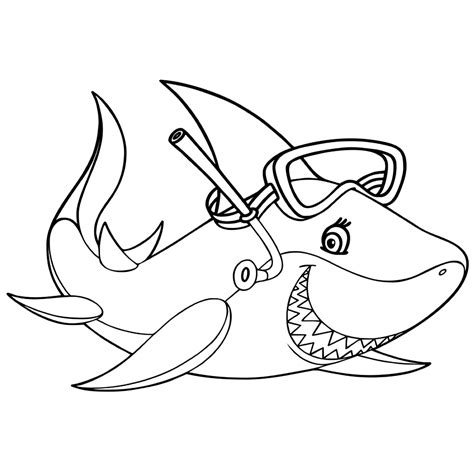shark coloring pages books    printable