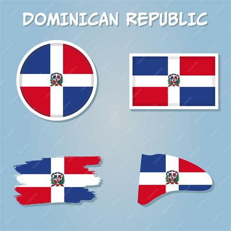 Dominicaanse Republiek Kaart Op Een Wereldkaart Met Vlag En Kaartwijzer