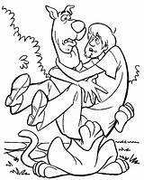 Scooby Doo Coloring Shaggy Pages Para Kids Colorir E462 Hugging Printable Do Print Disney Gif Color Library Getcolorings Colouring Prints sketch template