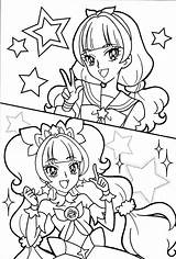 Cure Precure Kirara Twinkle Minami Mermaid Shojo Flora sketch template