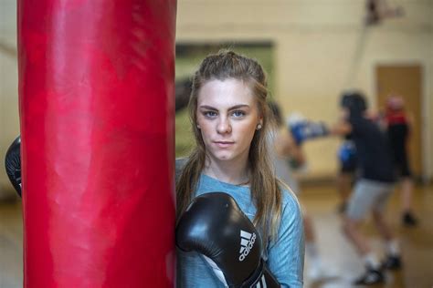 national champion demie jade resztan is flying the flag for new astley boxing club