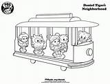 Daniel Tiger Coloring Pages Kids Printable Neighborhood Trolley Printables Sid Kid Science Color Print Pbs Birthday Colouring Sheets Train Tigers sketch template