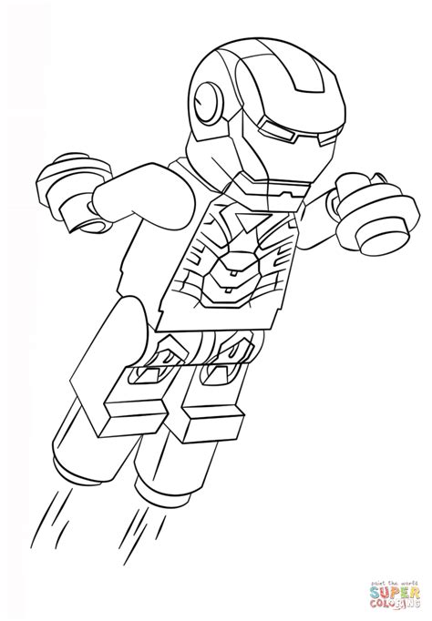 lego iron man coloring page  printable coloring pages