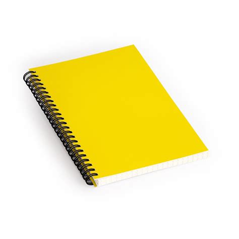 yellow  spiral notebook deny designs