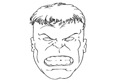 hulk face mask coloring pages