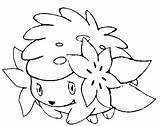 Pokemon Coloring Pages Cute Color Printable Kids Colouring Valentine Draw Patterns Shaymin Mega Print sketch template