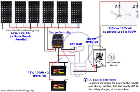 solar panel circuit diagram schematic