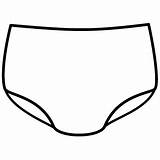 Underwear Coloring Panties Template Do2learn Pages Kids Preschool Pants Clothes Picturecards Choose Board sketch template