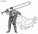 Berserk Ausmalbilder Schwert Griffith Krieger Aniyuki sketch template