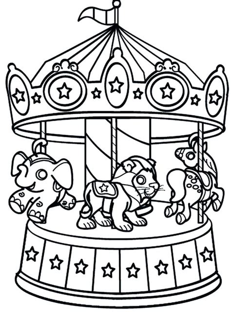 carnival rides coloring pages   print