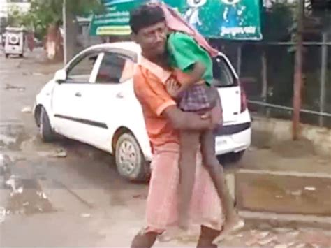 Man Forced To Carry 11 Year Old Son On His Shoulders Due To