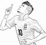 Neymar Pages Coloring Hazard Eden Coloringpagesonly sketch template