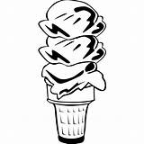 Cream Ice Clipart Clip Cone Cones Scoop Vector Menu Scoops Drawing Three Svg Ff Desserts Half Icecream Chocolate Cliparts Fast sketch template