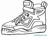 Coloring Basketball Pages Shoes Curry Stephen Printable sketch template