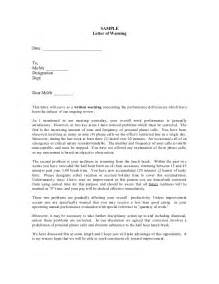 Sexual harassment warning letter