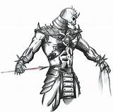 Shao Kahn Draw Scale sketch template