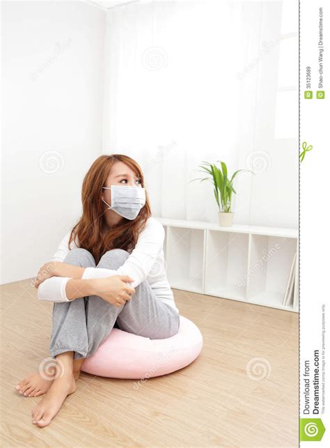 sick woman caught cold stock image image of healthcare