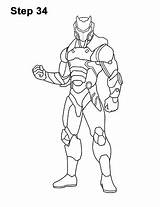 Fortnite Omega Draw Step Skin Sketch Pencil Final Battle Royale Inking Eraser Rid Mark Every After Easydrawingtutorials sketch template