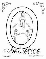 Obedience Parable Coloring sketch template